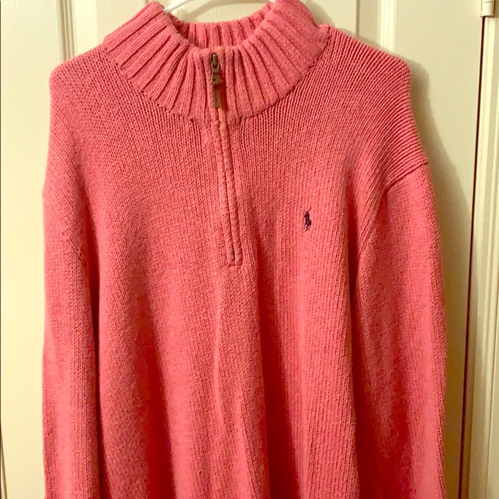 Polo By Ralph Lauren Mens 1/4 Zip Sweater